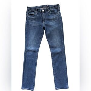 AG‎ The Harper Straight Leg Mid Rise Women's No Distress Jeans Size 27R